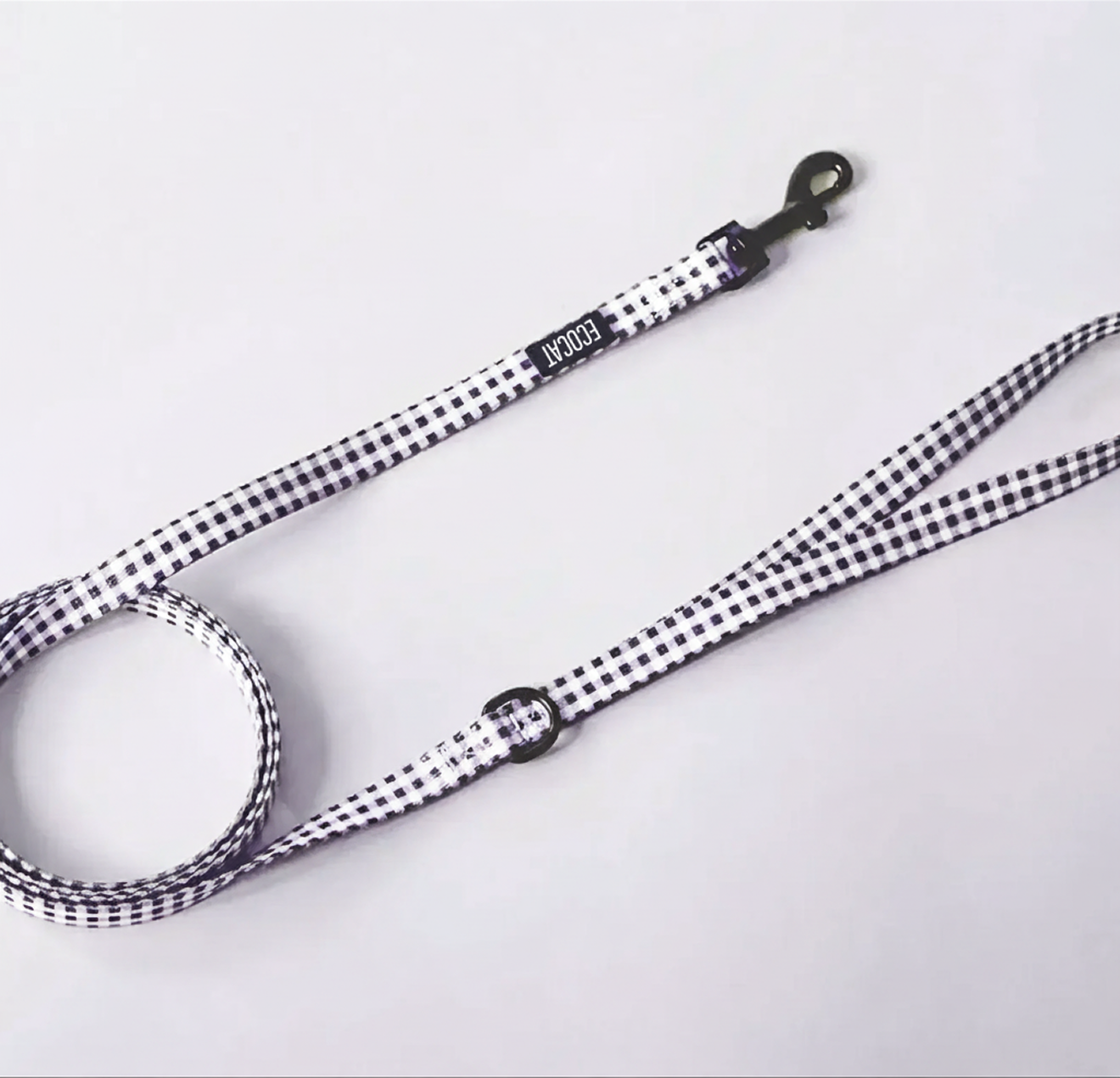 Ensemble de marche pour chat carreau mauve