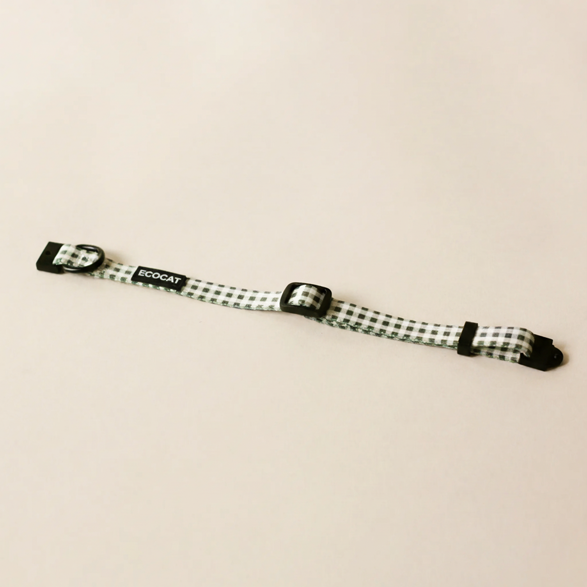 Cat Collar Green Plaid