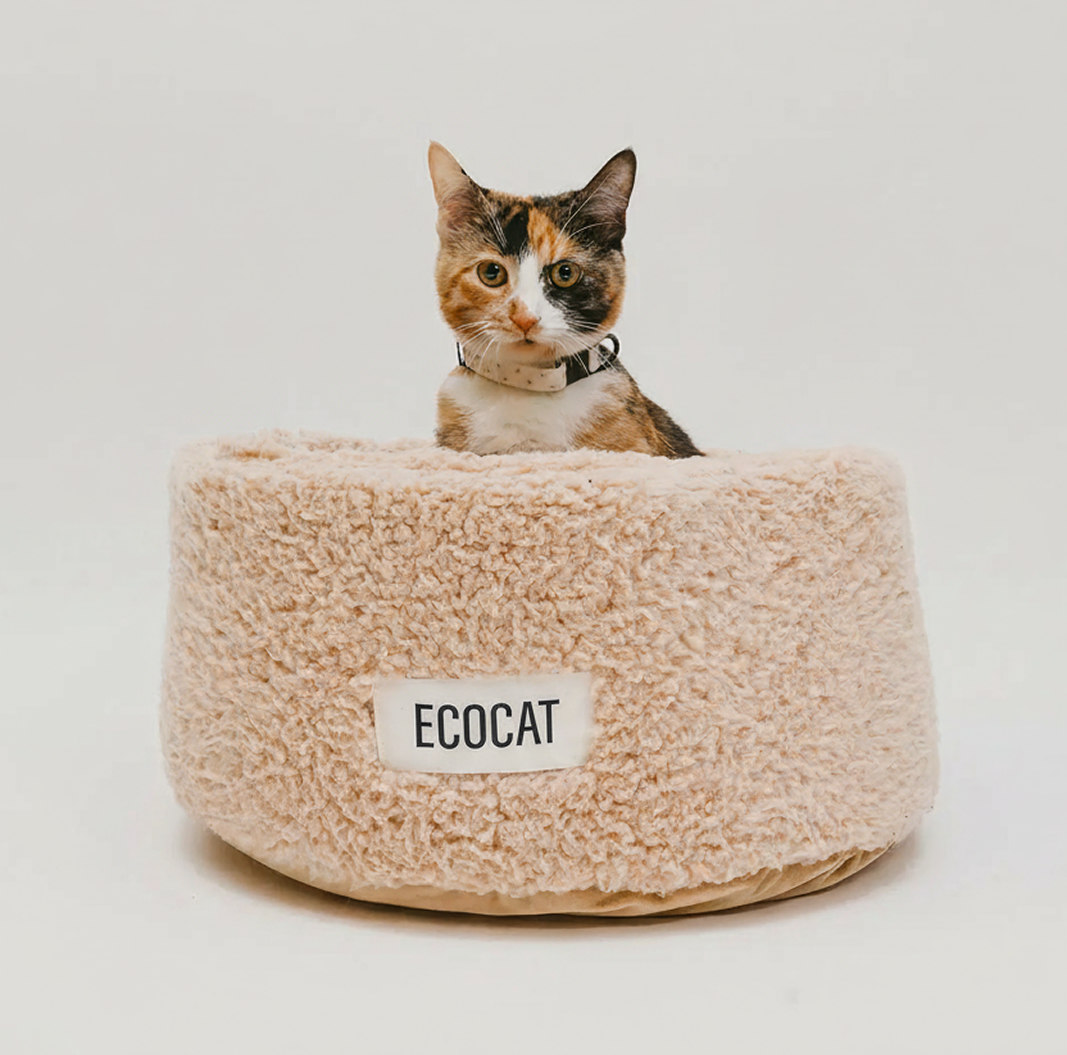 Ultra-Soft Sherpa Cat Bed – Plush Comfort for Cats